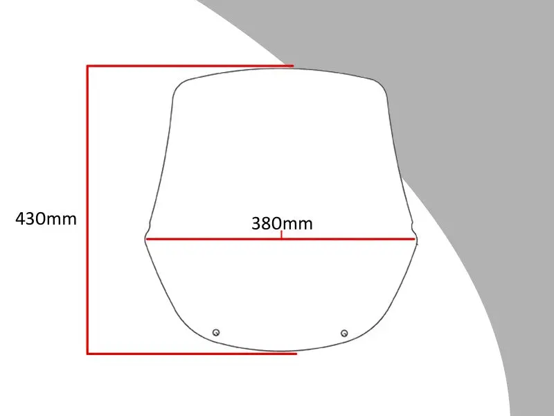 Fits Honda Xl600v Transalp 94-1999 Light Tint 430Mm Flip/Tall Screen Powerbronze. 2