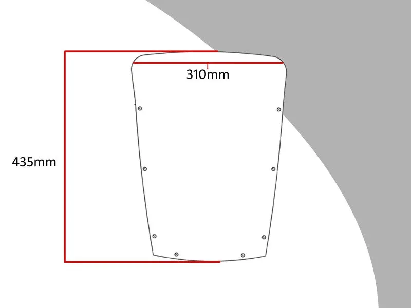 Fits Honda Cbx750 83-1988 Light Tint 435Mm Flip/Tall Screen Powerbronze. 2
