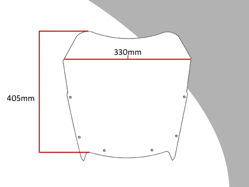 Fits Honda Vfr750 86-1987 Light Tint 405Mm Flip/Tall Screen Powerbronze. 2