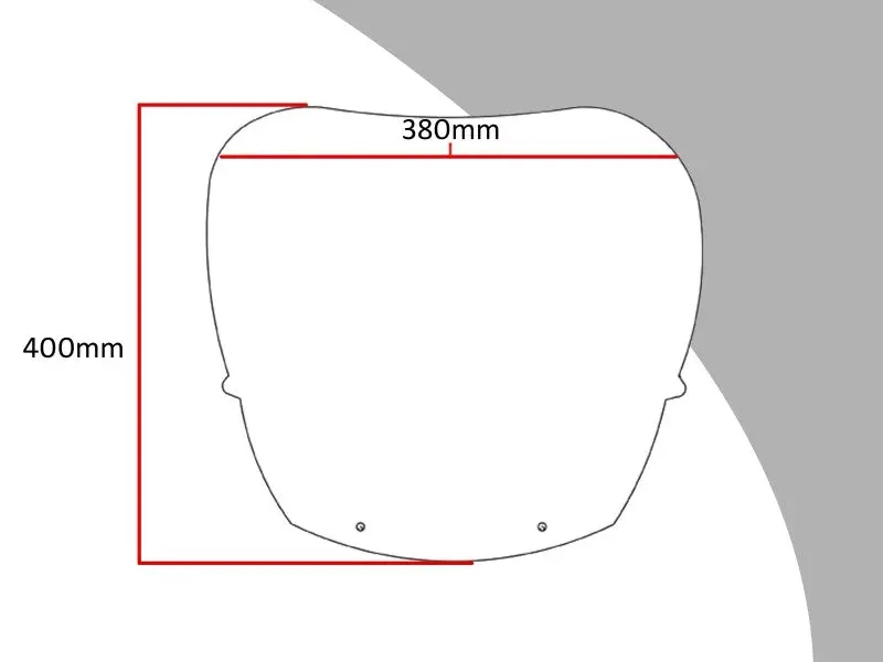 Fits Honda Vfr750 88-1989 Dark Tint 400Mm Flip/Tall Screen Powerbronze 2