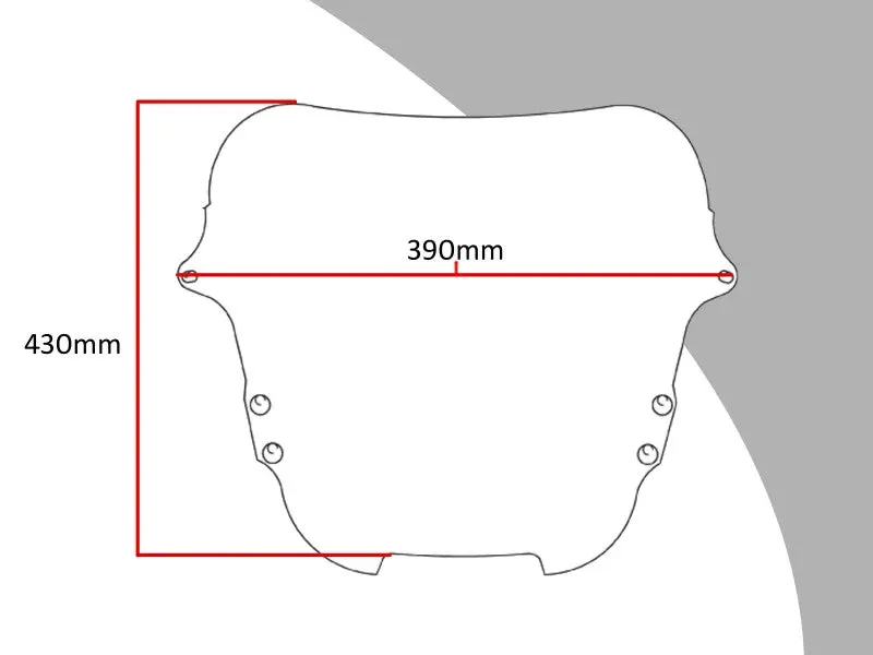Honda Vfr750 94-1997 Light Tint 430Mm Flip/Tall Screen Powerbronze. 2