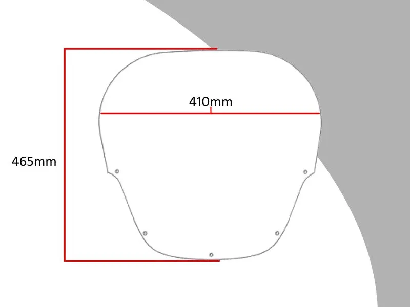 Fits Honda Cbr1000f 93-2000 Light Tint 465Mm Flip/Tall Screen Powerbronze. 2