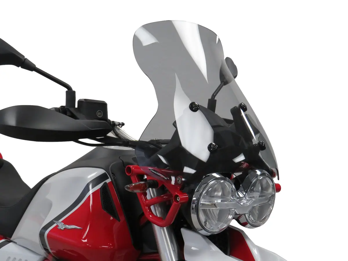 Moto Guzzi V85tt  19-23 Clear (510Mm High) Flip/Tall Screen Powerbronze. Rrp £118 1