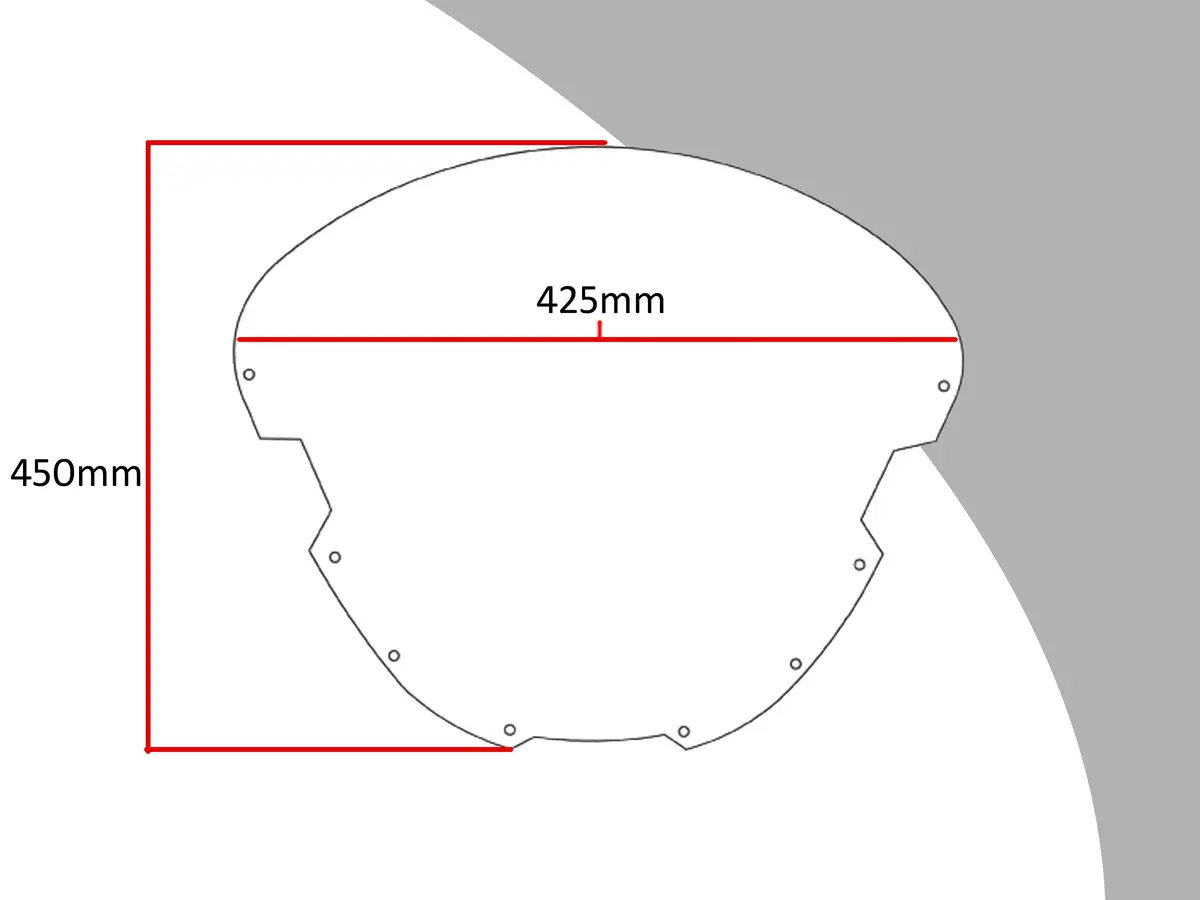 Suzuki Gsx-R1100 91-1992 Light Tint (450Mm Hi) Touring Screen Powerbronze. 2