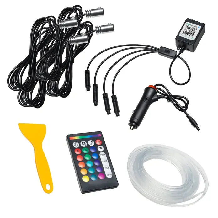 Oracle Lighting Jeep Wrangler Jl/Gladiator Jt Colorshift® Fiber Optic Interior Dash Board Led Interior Kit 4236-332 1