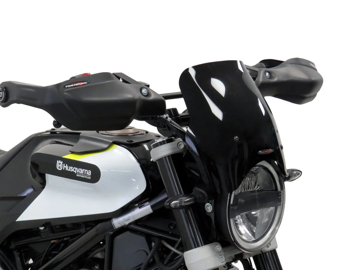 Husqvarna Svartpilen 125 21-23 Matt Black Handguard/Wind Deflectors Powerbronze 1