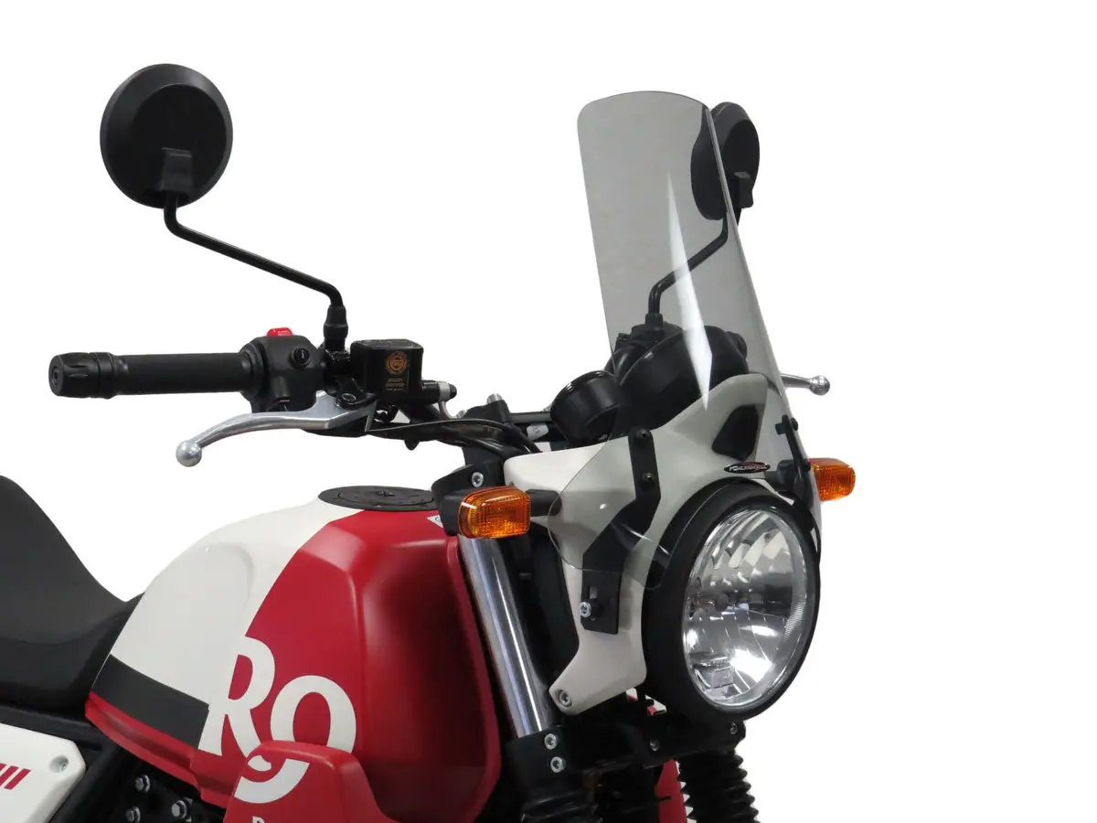 Royal Enfield Scram 411  22-2025  Clear (325Mm High) Light Screen Powerbronze. 1