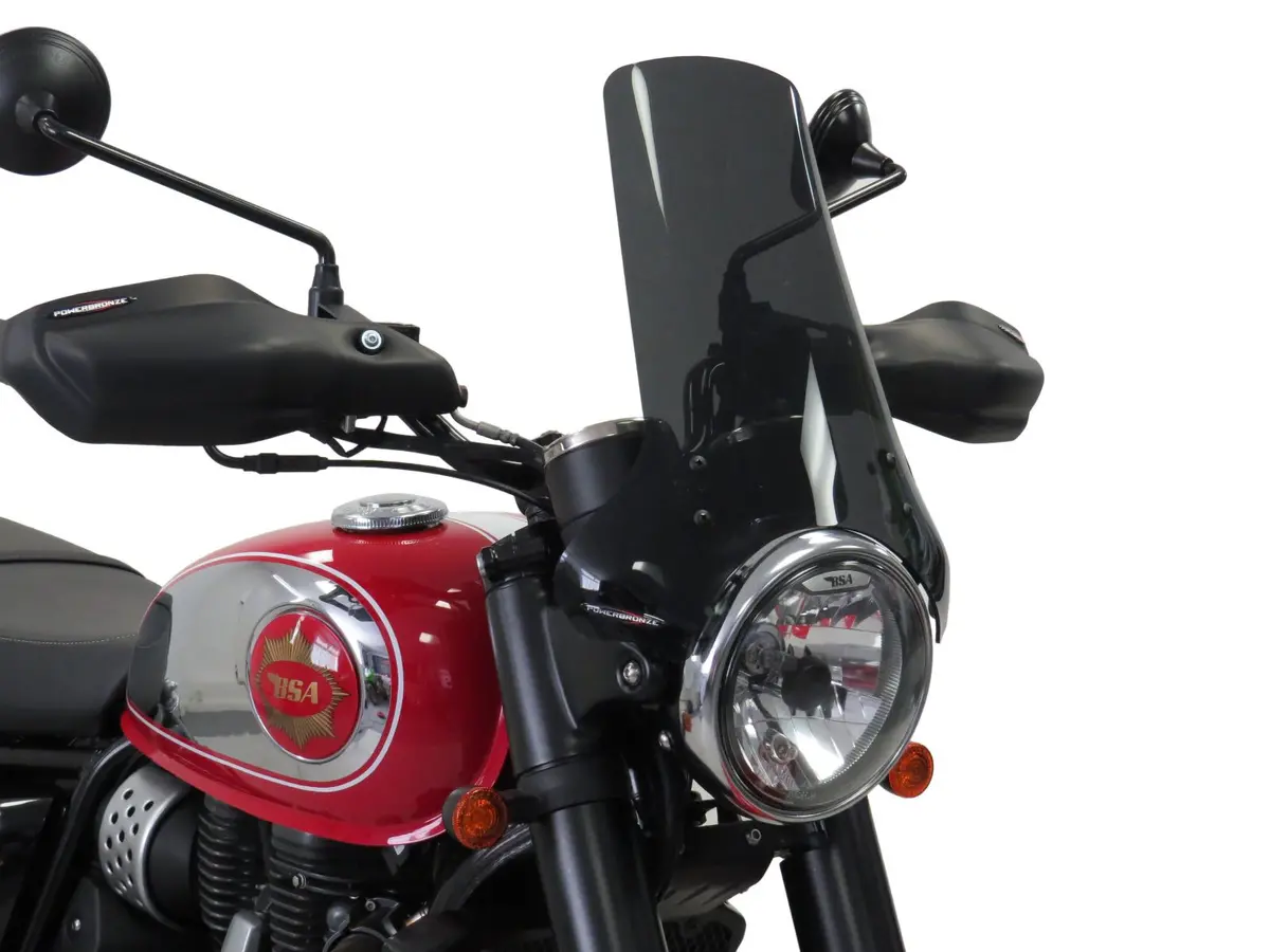 Bsa Gold Star 650     2022-2024 Dark Tint Light Screen 325Mm High By Powerbronze.Rrp £110 1