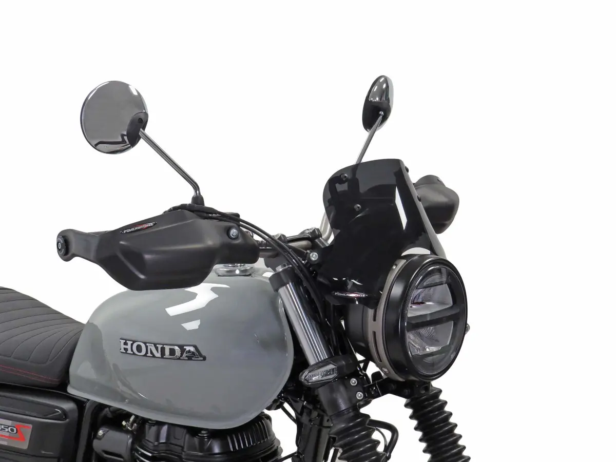Fits Honda Gb350s 2025 Matt Black Handguard/Wind Deflectors Powerbronze. 2