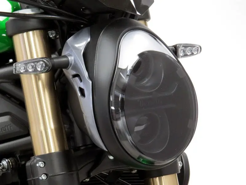 Benelli 752S  20-2022 Dark Tint Headlight Protectors By Powerbronze 1