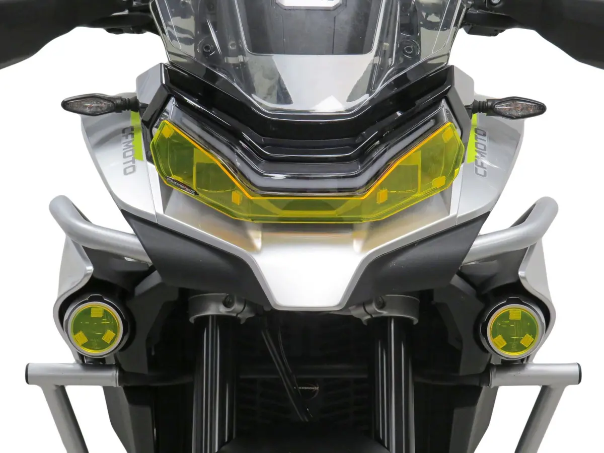 Cf Moto 800 Mt Sport 22-25 Clear Headlight Protectors By Powerbronze Rrp £36 2