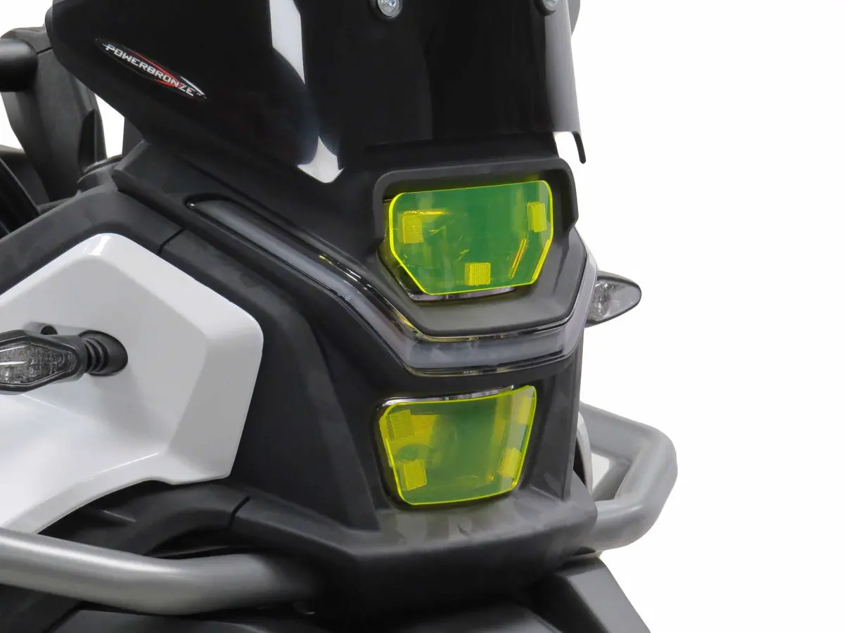 Cf  Moto 450 Mt Explore 24-25  Yellow Headlight Protectors By Powerbronze Rrp £41 1
