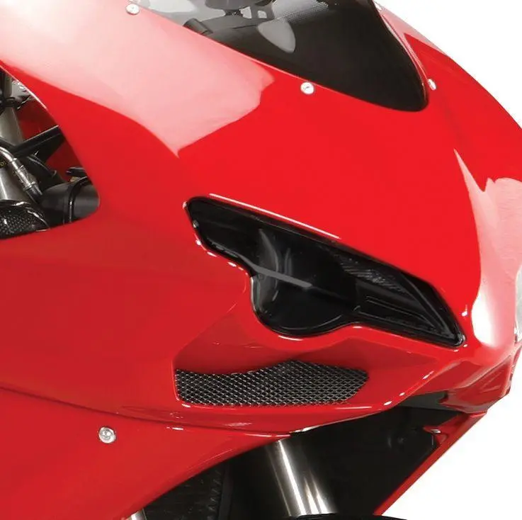 Ducati  848      07-2013  Light Tint Headlight Protectors By Powerbronze Rrp £36 1