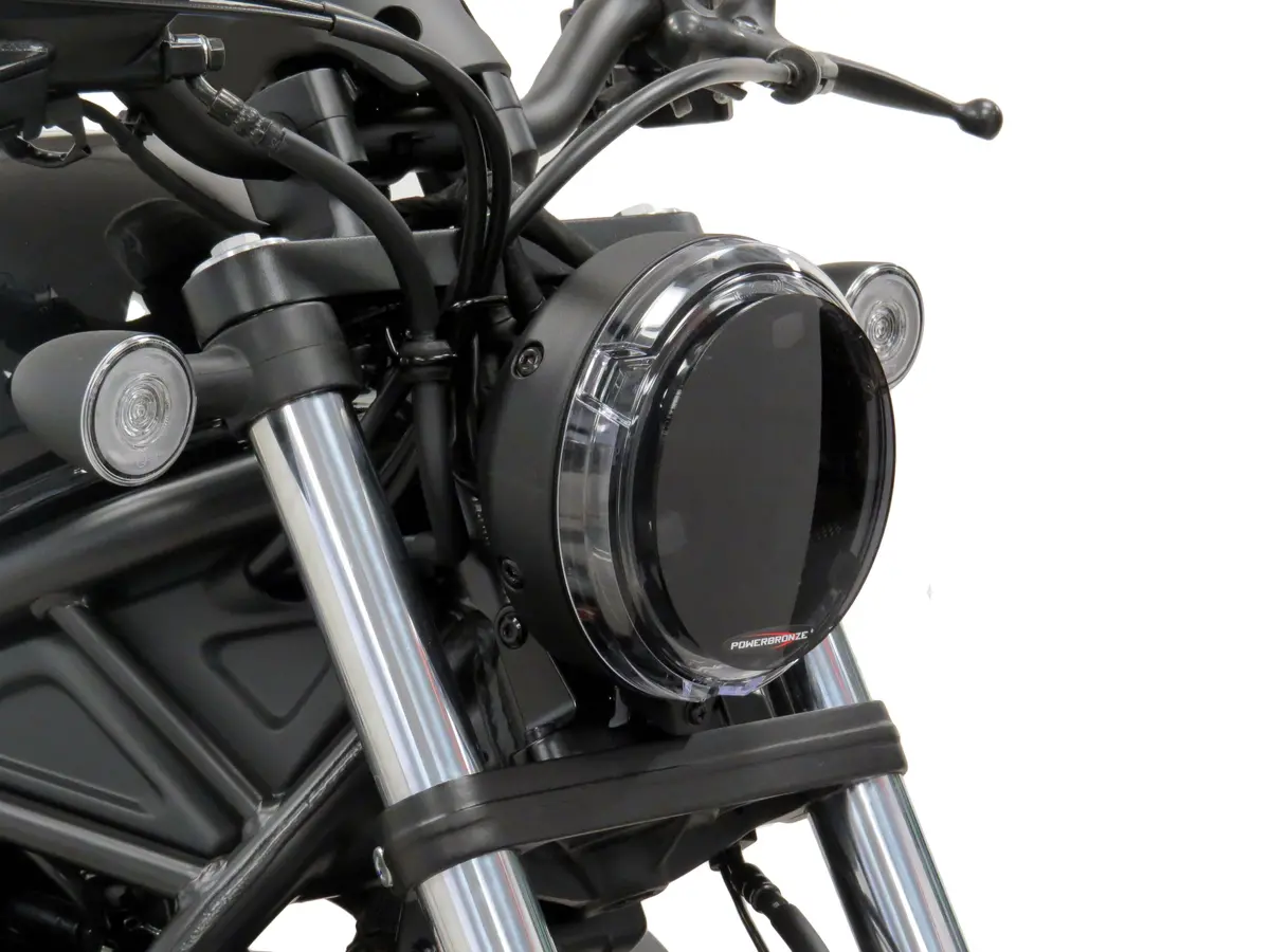 Fits Honda Cmx500 Rebel 17-2024 Dark Tint Headlight Protectors By Powerbronze Rrp £36 2