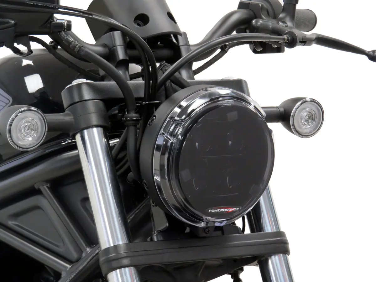 Fits Honda Cmx500 Rebel  17-2024  Electric Blue Headlight Protectors By Powerbronze Rrp £41 1