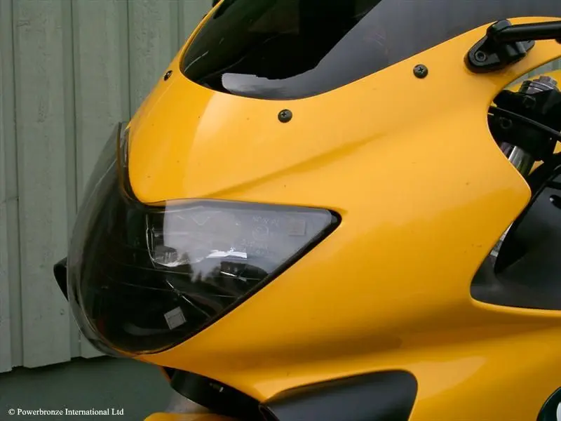 Fits Honda Cbr600 F 99-2000 Clear Headlight Protectors By Powerbronze Rrp £36 1