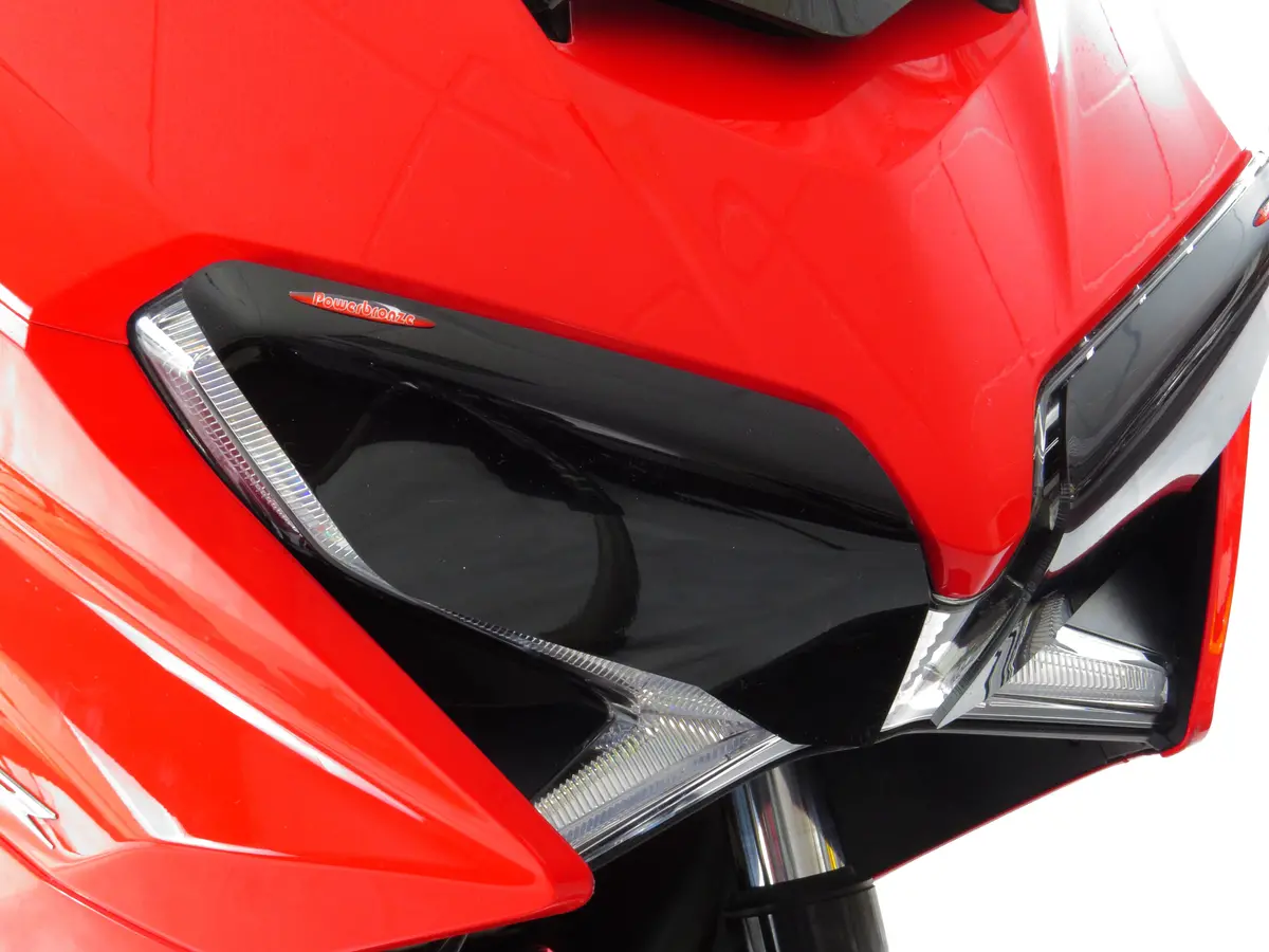 Fits Honda Vfr800 F   14-2021  Dark Tint Headlight Protectors By Powerbronze Rrp £36 1