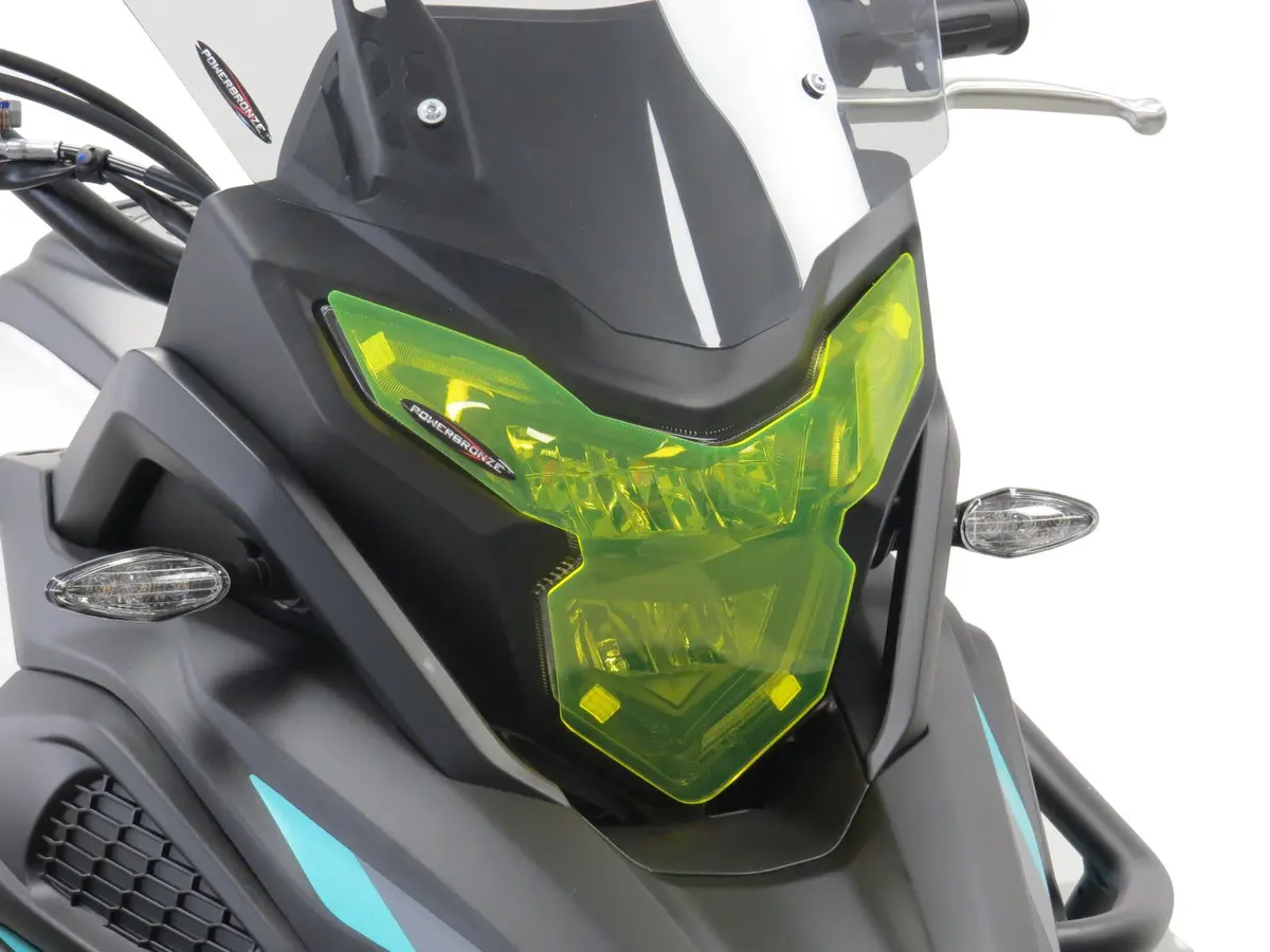 Kove 510X   2024 .  Light Tint Headlight Protectors By Powerbronze Rrp £36 1