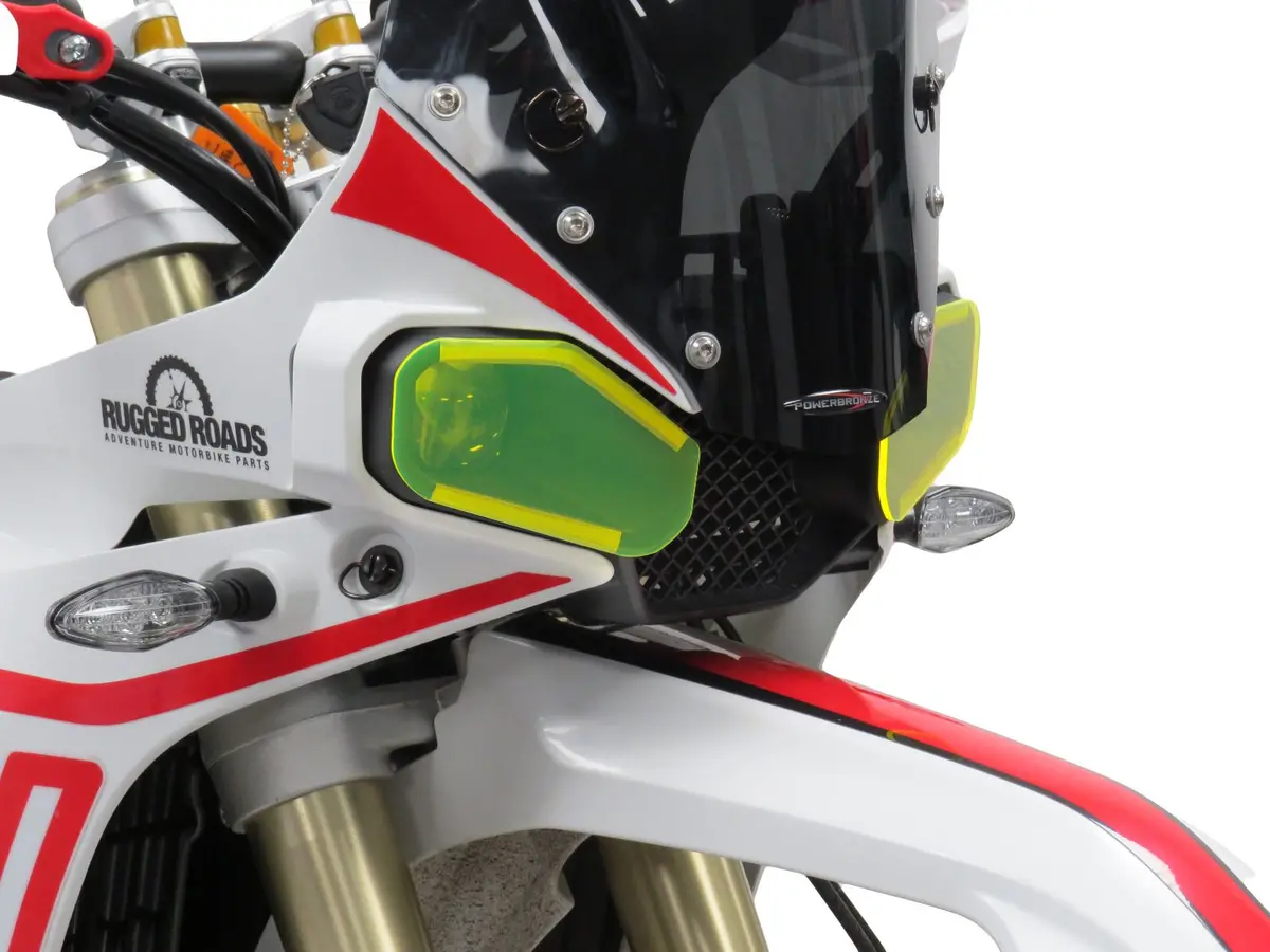 Kove 450 Rally Pro 2023-2025 Dark Tint Headlight Protectors By Powerbronze Rrp £36 1