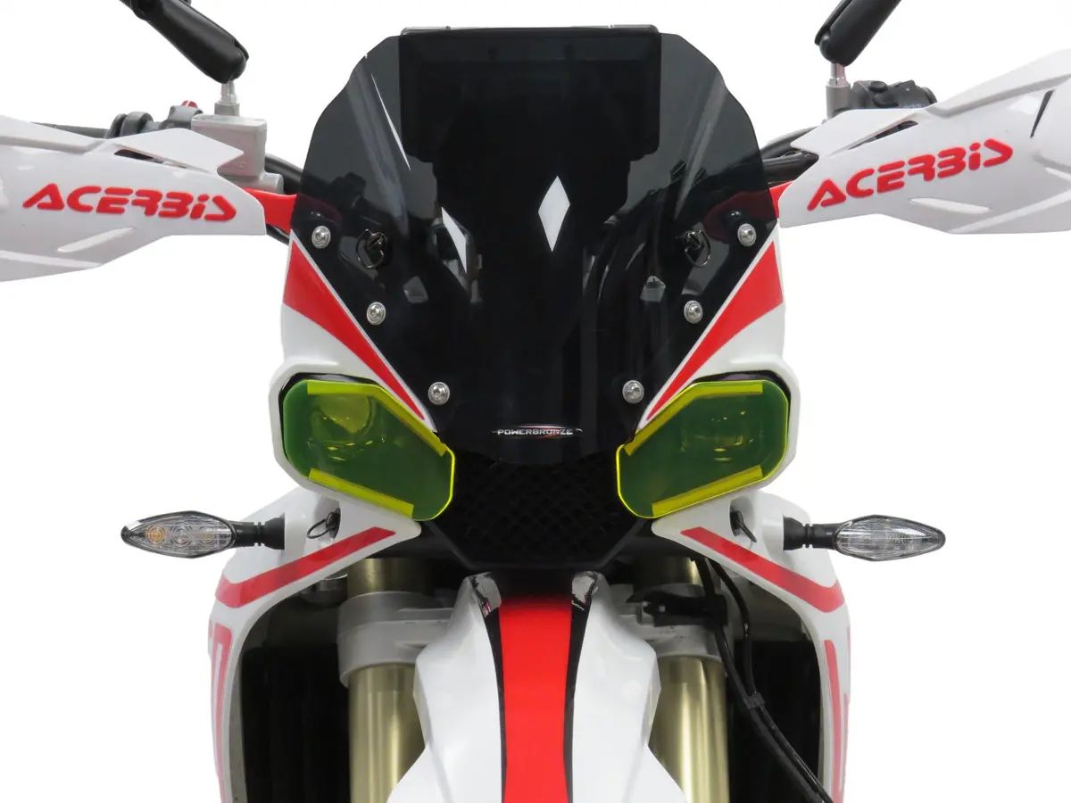 Kove 450 Rally Pro 2023-2025 Dark Tint Headlight Protectors By Powerbronze Rrp £36 2