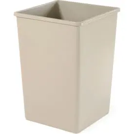 35 Gallon Square Rubbermaid Waste Receptacle - Beige 1
