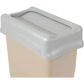 Lid For 16-23 Gallon Rectangular Rubbermaid Waste Receptacles - Gray 1