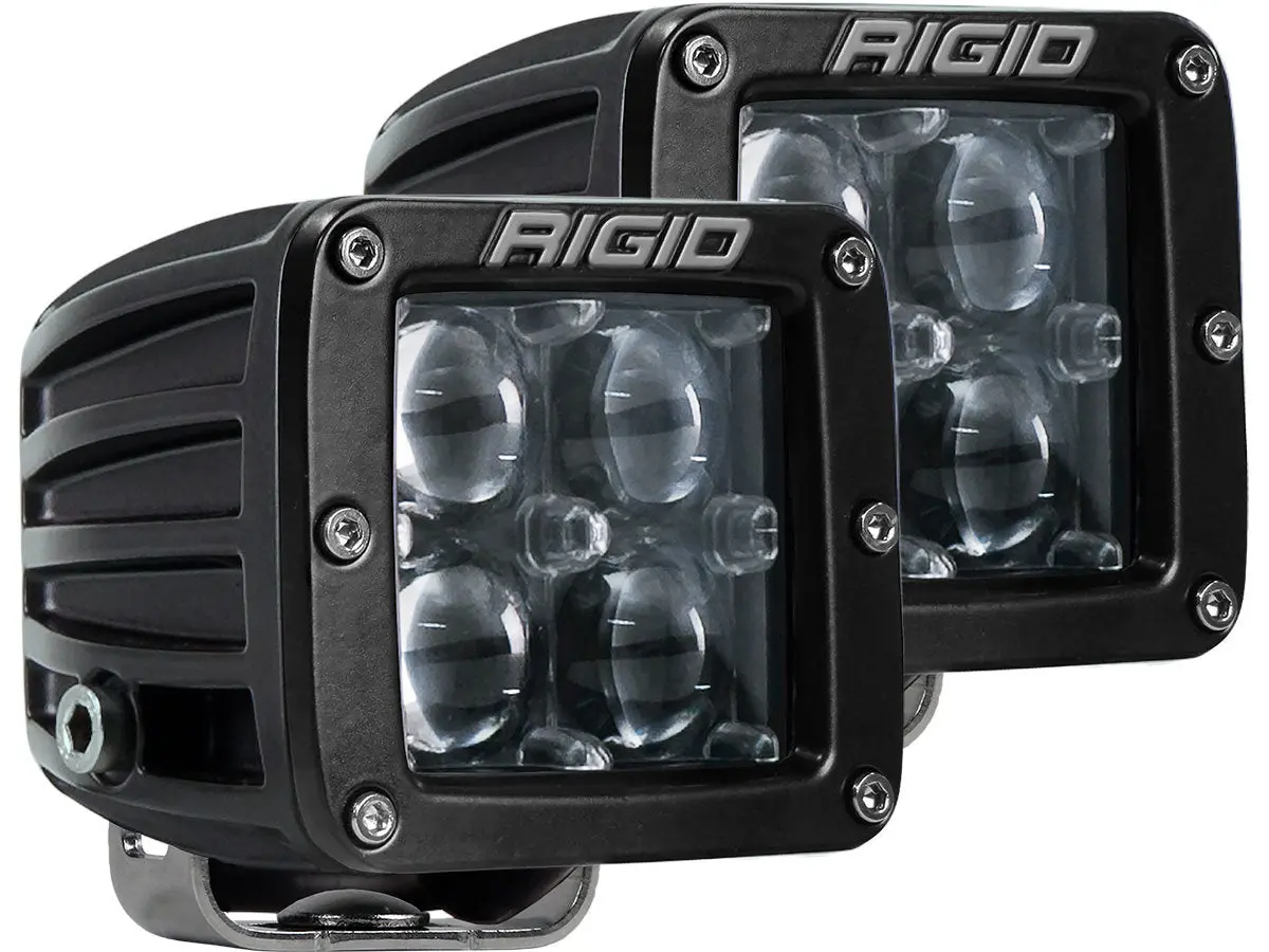 Rigid Industries 504713 D-Series Pro 3" Led Cube Light Pair Hyperspot Beam Pattern 1