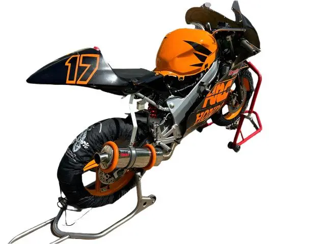 Stp Tek2 Moto 3 125Gp Non Digital Front & Rear Tyre Warmers 90/115 X 17" Black 2