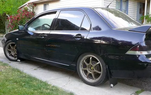 Mitsubishi Lancer, Ralliart, Oz Rally (6Th Gen) 2004-2006 Rally Mud Flaps 1