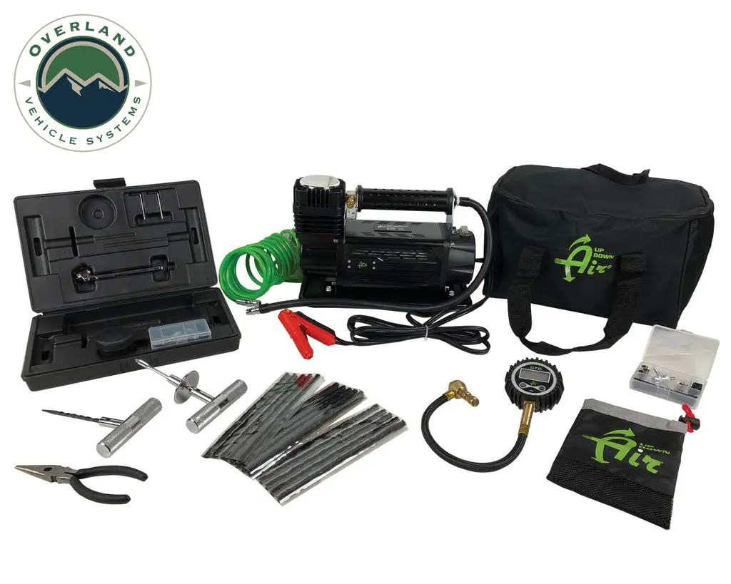 Air Compressor System 5.6 Cfm, Digital Tire Deflator And 53 Piece Tire Repair Kit - Combo Kit 55-1003 1