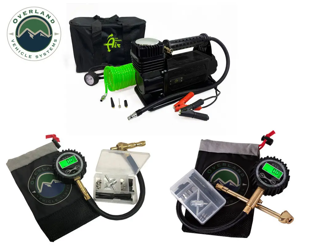 Air Compressor, Digital Tire Deflator, And Digital Tire Gauge Combo Kit 55-9210 1