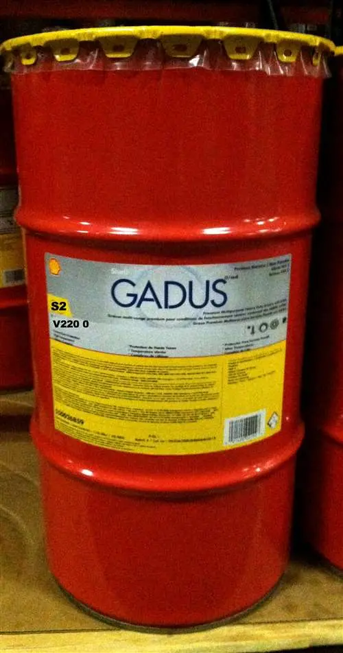 Shell Gadus S2 V220 0 Extreme-Pressure Industrial Grease - 110 Pound Keg 1