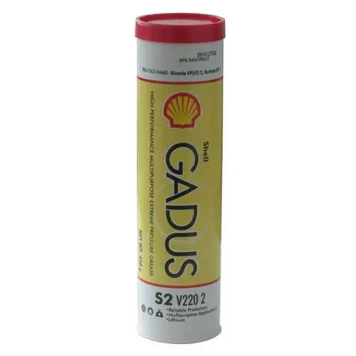 Shell Gadus S3 V220 2 High Performance Multipupose Extreme Pressure Grease - Case Of 10 (14 Oz Tubes) 1