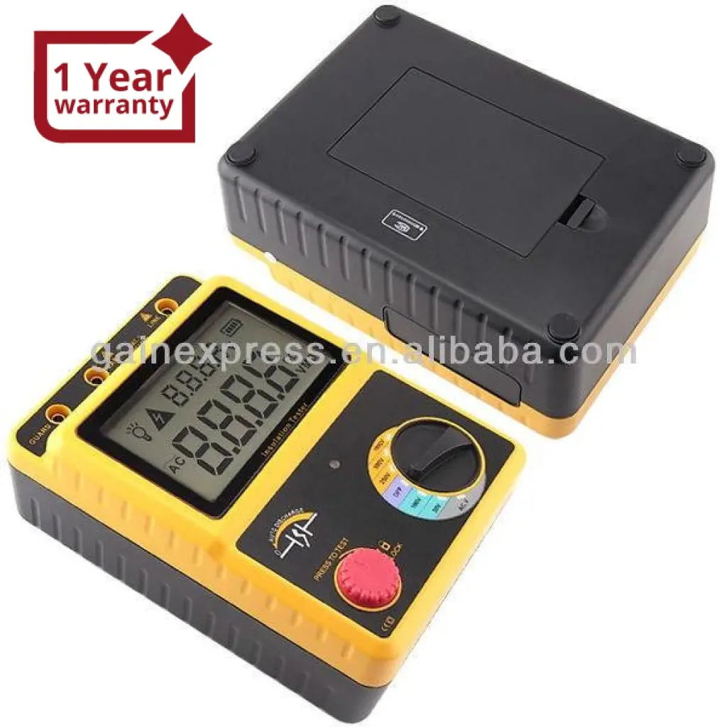 Gar-709 Insulation Volt Resistance Tester Meter 0~20Gω 50~1000V 1