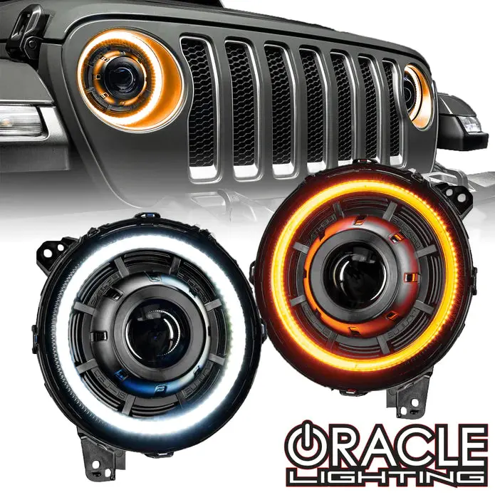 Oracle Lighting Oculus™ Switchback Bi-Led Projector Headlights For Jeep Wrangler Jl/ Gladiator Jt 5839-023 1