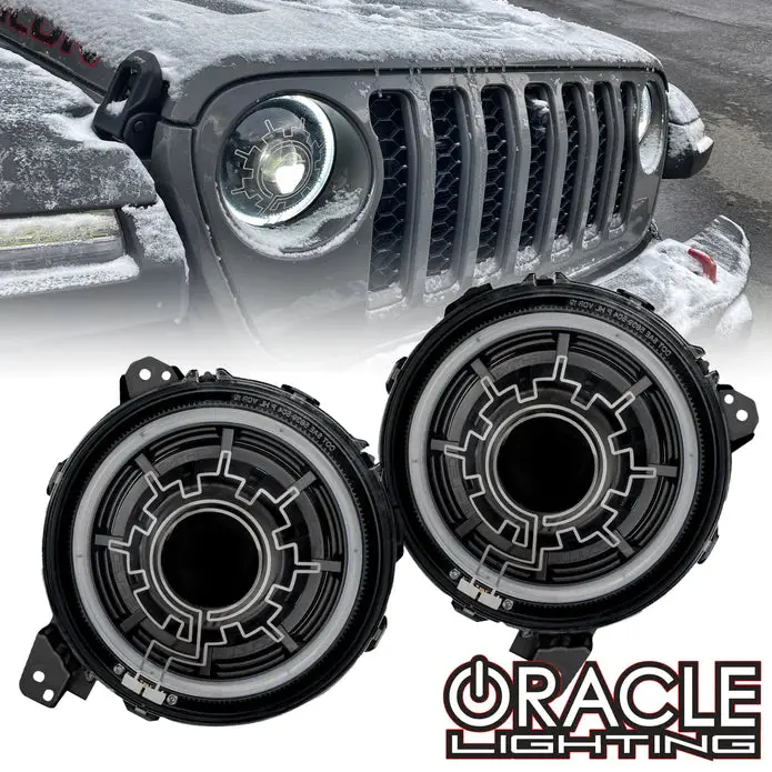 Oracle Lighting Oculus™ Bi-Led Projector Headlights For Jeep Wrangler Jl/Gladiator Jt- Heated Lens 5839-111 1
