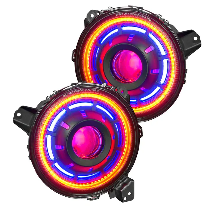 Oracle Lighting Oculus™ Colorshift® Bi-Led Projector Headlights For Jeep Jl / Gladiator Jt 5839-334 1
