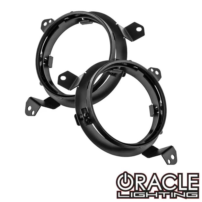 Oracle Lighting 2018-2023 Jeep Wrangler Jl Adjustable 7” Headlight Brackets (Pair) 5843-504 1