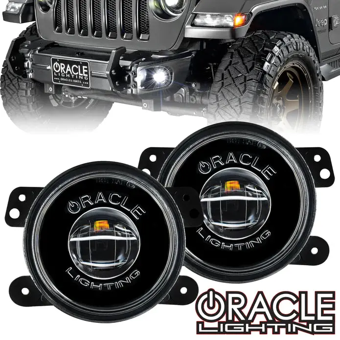 Oracle Lighting Jeep Wrangler Jk/Jl & Gladiator Jt High Performance 20W Led Fog Lights 5846-001 1