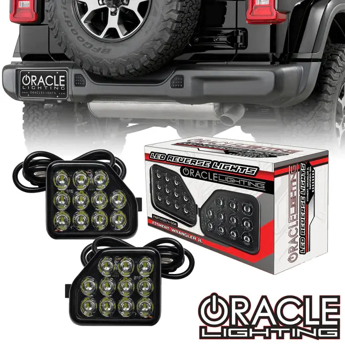 Oracle Lighting Rear Bumper Led Reverse Lights For Jeep Wrangler Jl 5874-504 1