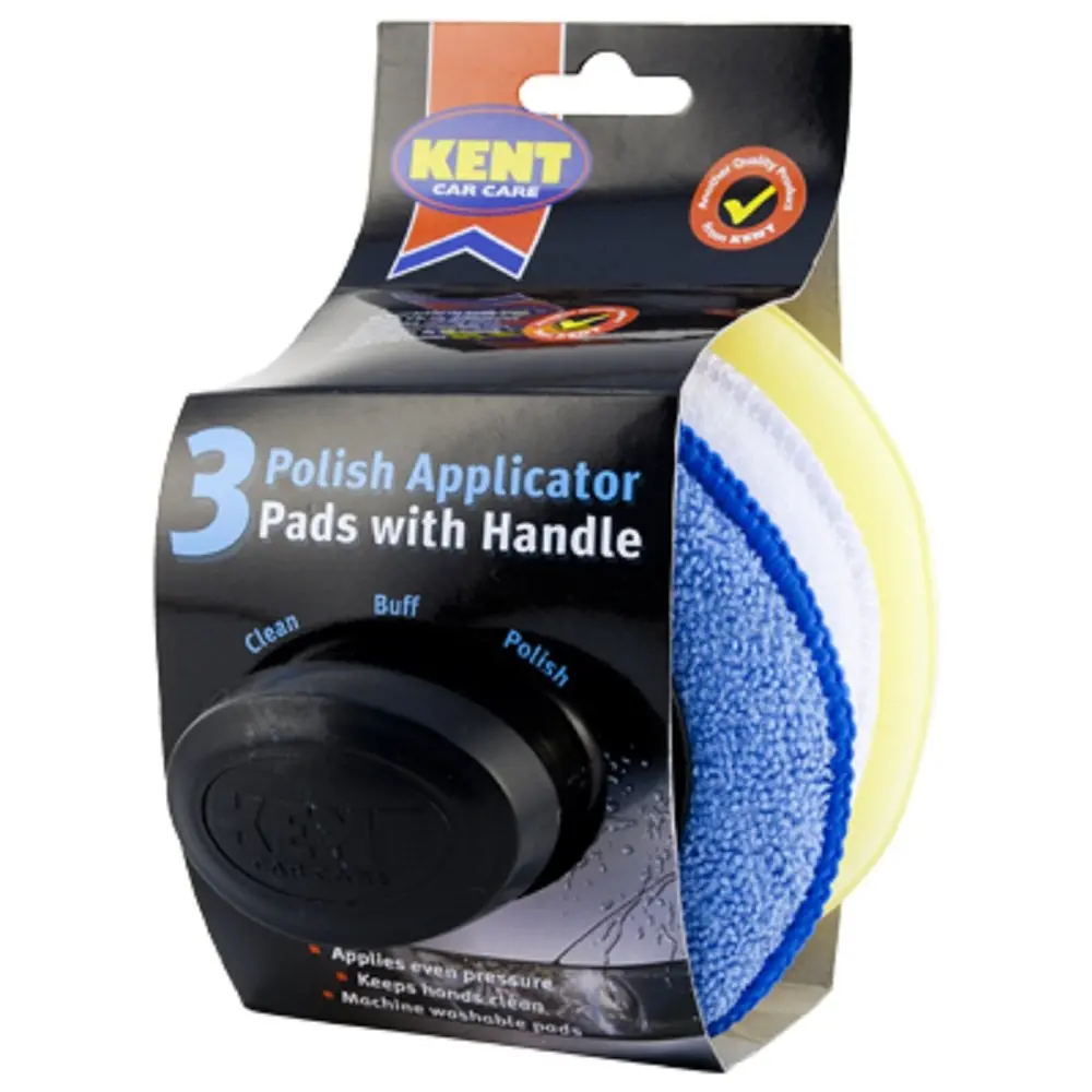 Kent 3Pcs Polish Applicator Pad W/ Handle 1