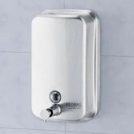 Global Industrial™ Stainless Steel Vertical Liquid Soap Dispenser - 1000 Ml 1