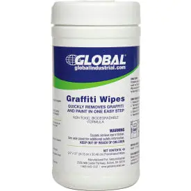 Global Industrial™ Graffiti Wipes, 40 Wipes/Canister, 6 Canisters/Case 1
