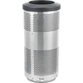 Global Industrial™ Perforated Stainless Steel Round Trash Can, 20 Gallon 1