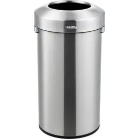Global Industrial™ Stainless Steel Round Open Top Trash Can, 16 Gallon 1