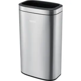 Global Industrial™ Stainless Steel Slim Open Top Trash Can, 8 Gallon 1