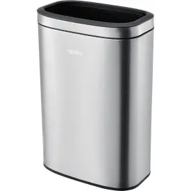 Global Industrial™ Stainless Steel Slim Open Top Trash Can, 12 Gallon 1