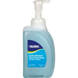 Global Industrial™ Spring Meadow Foam Hand Soap Pump Bottle, Floral Scent, 32 Oz. Bottle-8/Case 1