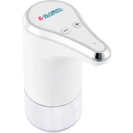 Global Industrial™ Countertop Automatic Soap Or Sanitizer Foam Dispenser, 350 Ml, White/Chrome 1