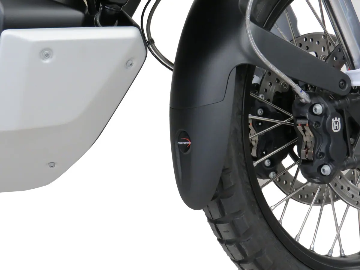 Husqvarna Norden 901, 2022 Gloss Black Mudguard/Fender Extender By Powerbronze 1